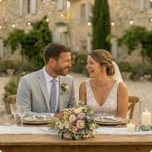 galerie photo mariage : repas des mari�s
