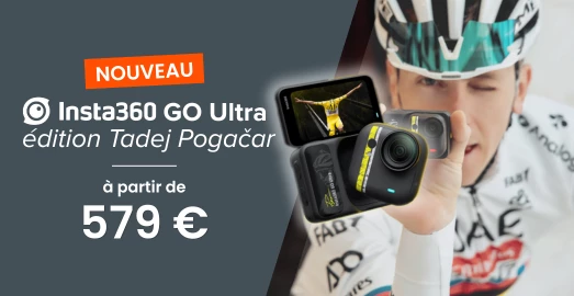 Nouvelle cam�ra Insta 360 GO Ultra Tadej Pogačar