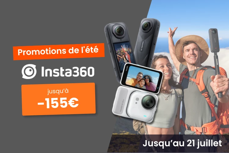 Jusqu'� 155� de promotion sur la gamme Insta 360 