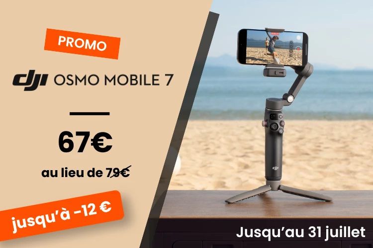Promotion de 12� sur la DJI Osmo Mobile 7