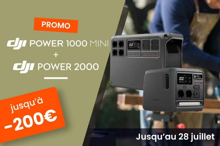 Promotion jusqu'� -200� sur la DJI Power 1000 Mini et 2000