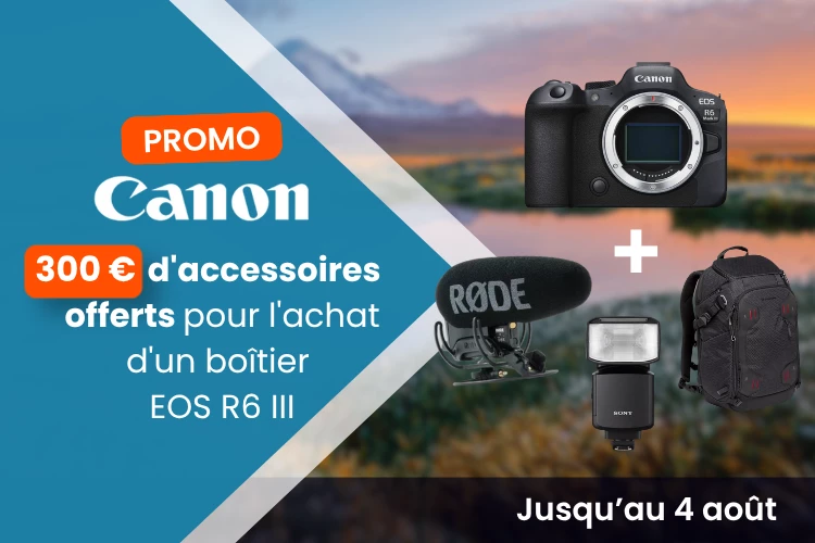 300� d'accessoires offerts pour l'achat d'un bo�tier Canon 
