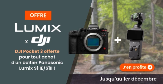 Offre DJI Osmo Pocket 3 Panasonic Lumix S1IIE/S1II