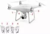 Caches du train d'atterrissage pour DJI Phantom 4 Pro