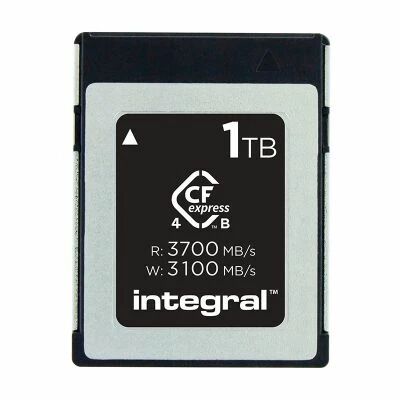 1 TB CFEXPRESS CARD 4.0 / 3700 MB/S read, 3000 MB/s write, 800 MD/s Sutstained write speed 