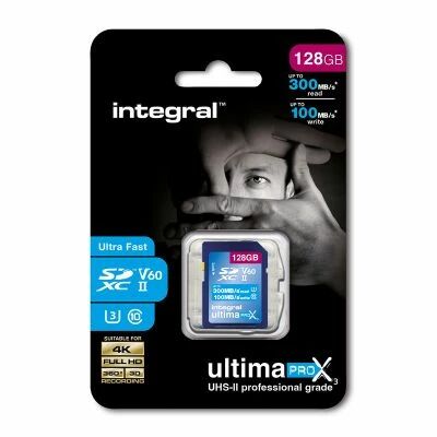 128GB SD CARD UHS-II U3 CL10 V60 UP TO R-300 W-100 MBS