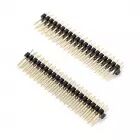 2 barrettes de PIN droit à souder (2 x 20 PIN)
