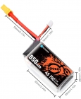 2 Batteries 850mAh 4S 75C Lipo - BetaFPV