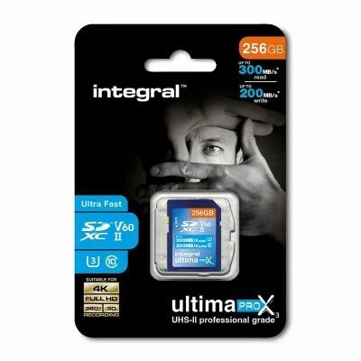256GB SD CARD UHS-II U3 CL10 V60 UP TO R-300 W-200 MBS 