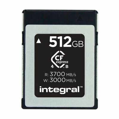 512 GB CFEXPRESS CARD 4.0 / 3700 MB/S read, 3000 MB/s write, 800 MD/s Sutstained write speed 
