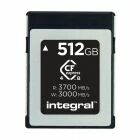 512 GB CFEXPRESS CARD 4.0 / 3700 MB/S read, 3000 MB/s write, 800 MD/s Sutstained write speed 