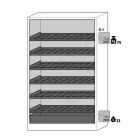 Armoire de stockage BATTERY STORE PRO ION-CLASSIC-90 modèle IO90.195.120.K2.WDC