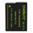 Batterie compatible Panasonic DMW-BLC12+