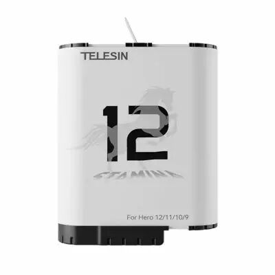 Batterie haute performance Stamina pour GoPro Hero 9/10/11/12 - Telesin