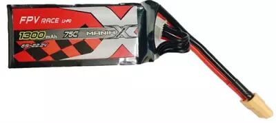 Batterie LiPo 1300mAh 75C - XT60 - ManiaX	