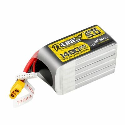 Batterie LiPo R-Line V5 6S 1480mAh 150C (XT60) - Tattu
