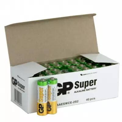 Bote de 40 piles super Alkaline AA - GP