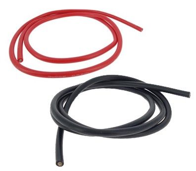 Câble d'alimentation silicone 5.27 mm2 10AWG (1 mètre) - Photo 1
