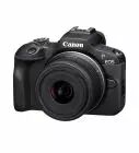 Canon EOS R100 avec objectif RF-S 18-45 mm f/4,5-6,3 IS STM et objectif RF-S 55-210 mm f/5-7,1 IS STM