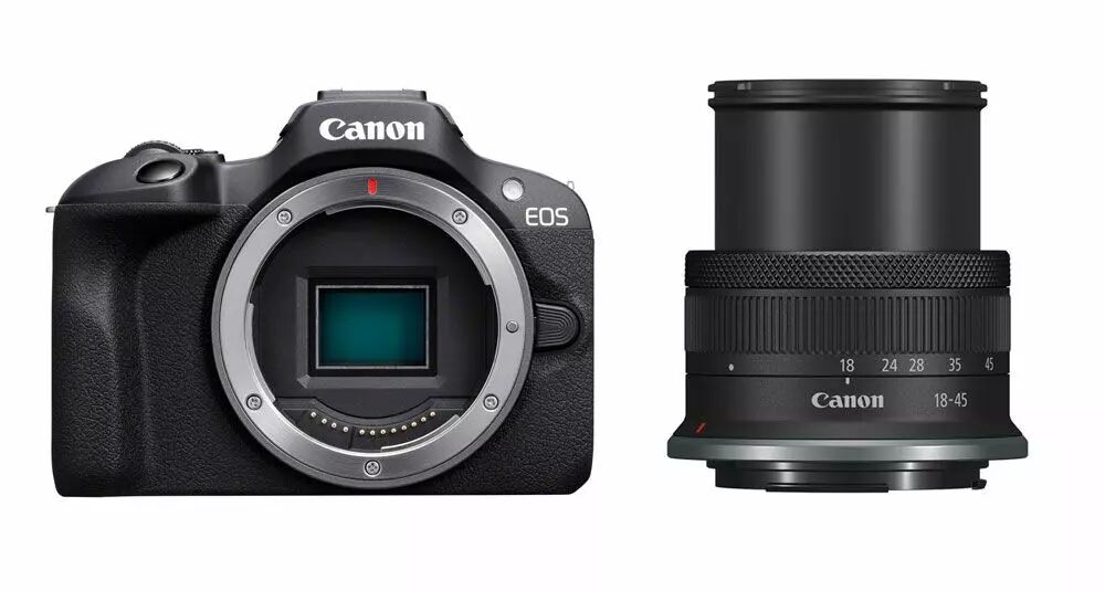 Appareil photo Canon EOS R100 avec objectif RF-S 18-45 mm IS STM