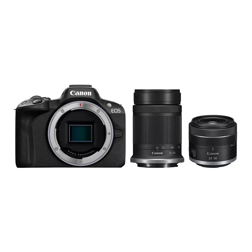 Appareil photo hybride Canon EOS R50, blanc + objectif RF-S 18