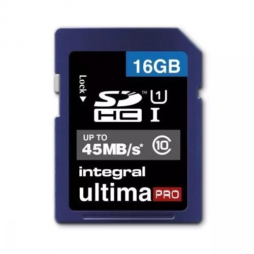 Carte SDHC 16 Go classe 10 UltimaPro 45 MB s Carte SDHC 16 Go classe 10 UltimaPro 45 MB s