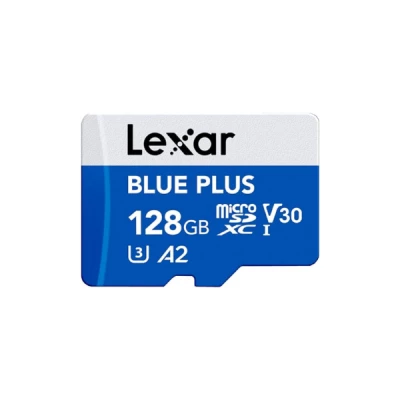 Carte microSDXC Blue Plus 128 Go avec adaptateur - Lexar