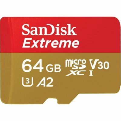 Carte microSDXC Extreme 64 Go A2 V30 U3 - SanDisk