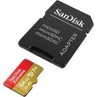 Carte microSDXC Extreme 64 Go A2 V30 U3 - SanDisk