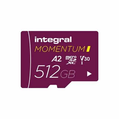 Carte microSDXC MOMENTUM I 512Go UHS-1 U3 V30 - Integral