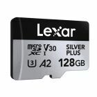 Carte microSDXC Silver Plus 128 Go UHS-I V30 - Lexar