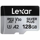 Carte microSDXC Silver Plus 128 Go UHS-I V30 - Lexar