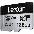 Carte microSDXC Silver Plus 128 Go UHS-I V30 - Lexar