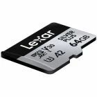 Carte microSDXC Silver Plus 64 Go V30 UHS-I - Lexar