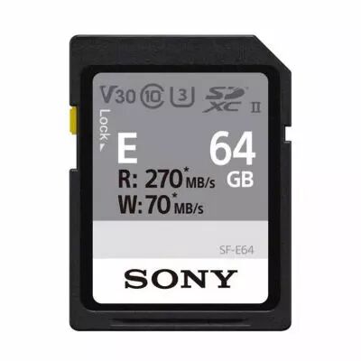 Carte SD UHS-II Though srie SF-E 64 Go V30 - Sony