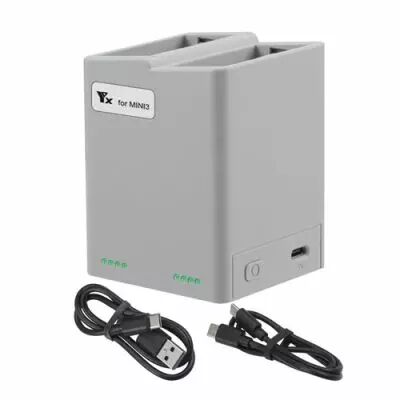 Chargeur de batterie 2-en-1 pour DJI Mini 3 Pro / Mini 3 - Parbeson