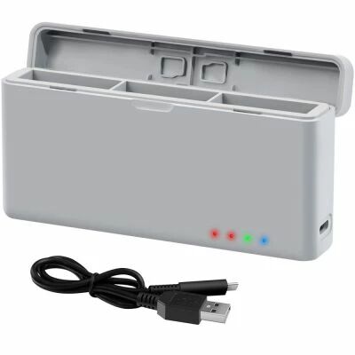 Chargeur de batteries multifonctions pour camra Action 5 Pro / Action 4 / Action 3 - Paberson
