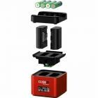 Chargeur Hähnel ProCube3 - Compatible Fujifilm, Sony, Olympus, Nikon, Panasonic, Canon