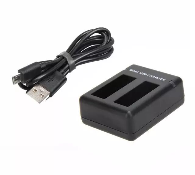 Chargeur Double Pour Batteries GoPro/ Caméra D'Action – 2 Batteries En Même Temps, Entrée USB/Type-C 5V/2A - 13