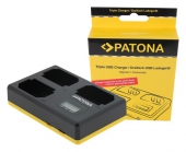 Chargeur triple pour batterie Sony NP-FZ100 - PATONA 