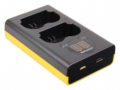 Chargeur USB double batterie à écran LCD pour batterie NP-W235 - PATONA 