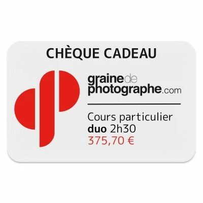 Chque cadeau cours particulier duo (2h30) Graine de Photographe
