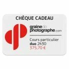 Chèque cadeau cours particulier duo (2h30) Graine de Photographe