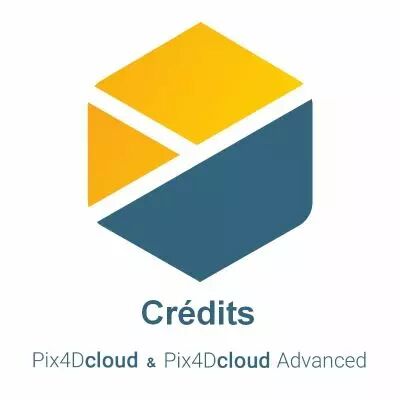 Crdits pour PIX4D Cloud et Cloud Advanced