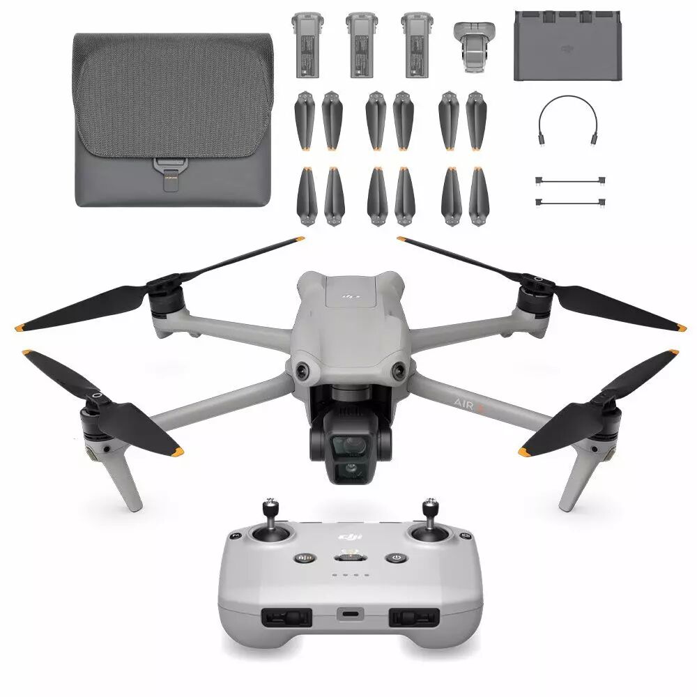 Drone DJI Air 3 Fly More Combo avec radiocommande DJI RC-N2