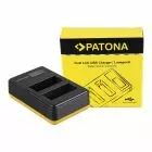 Double chargeur LCD pour batterie Fujifilm NP-W126 - PATONA 