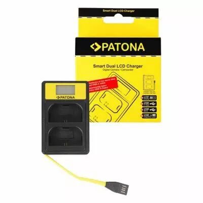 Double chargeur USB avec cran LCD pour Canon LP-E6 - PATONA