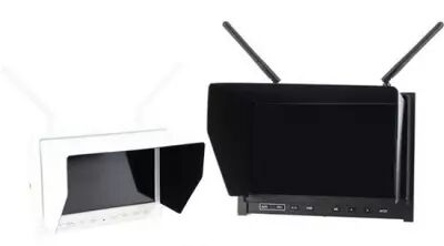 Écran HD 7" 5,8GHz - Lilliput Vue de deux écrans HD 7" 5,8GHz - Lilliput noir et blanc
