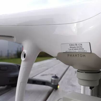 Étiquette d'enregistrement drones de loisir Étiquette d'enregistrement drones de loisir