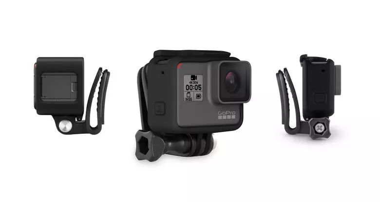 Bandeau de fixation frontale - elastique - avec pivot orientable pour  camera GoPro